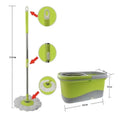 Spin Mop and Bucket With Wringer Set 360 Spinning Mop Bucket System Stainless Steel Adjustable Handle For Fool Cleaning