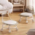 Transparent Heavy Duty Moveable Chair With Wheels