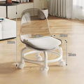 Transparent Heavy Duty Moveable Chair With Wheels