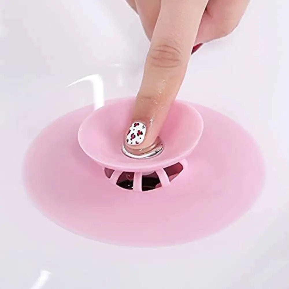Silicone Sink Drainer Kitchen Bathroom Anti-Clogging Filter Floor Drain Cover