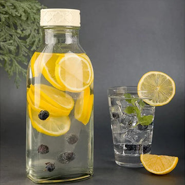 Glass Bottle With Plastic Cap 1.1 LTR