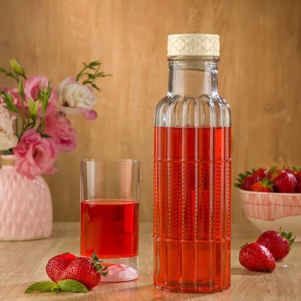 Glass Bottle With Plastic Cap 1.1 LTR