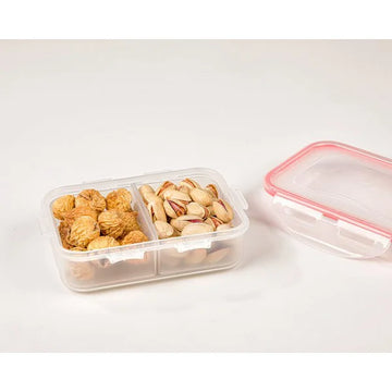 Plastic food Container 2 Section Box1.1LTR