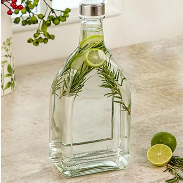Glass Bottle With Steel Lid 1 LTR