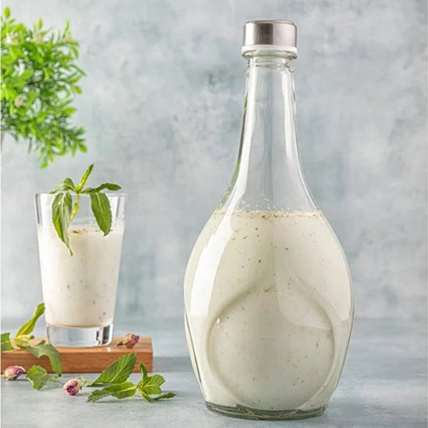 Glass Bottle With Steel Lid 1.1 LTR