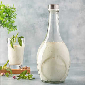 Glass Bottle With Steel Lid 1.1 LTR