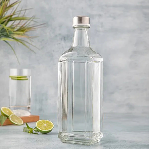 Glass Bottle With Steel Lid 1.1 LTR