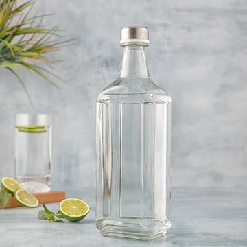 Glass Bottle With Steel Lid 1.1 LTR