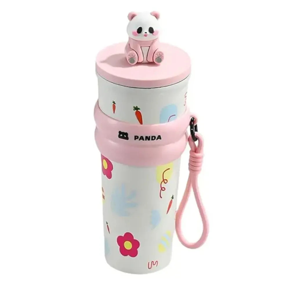 Jelly Panda Stainless Steel Sipper 700ml– Eco-Friendly & Fun
