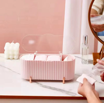 Makeup Storage Box for Cotton Pads & Beauty Tools