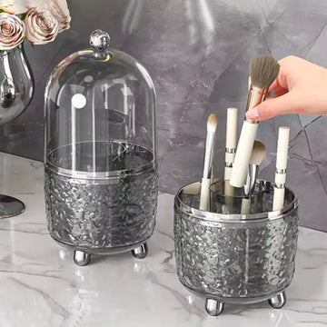Cosmetics Luxury Storage Box Mekup Brush High-end  Storage Box Rotating Dust-Proof Dressing Table Storage Bucket Acrylic Box