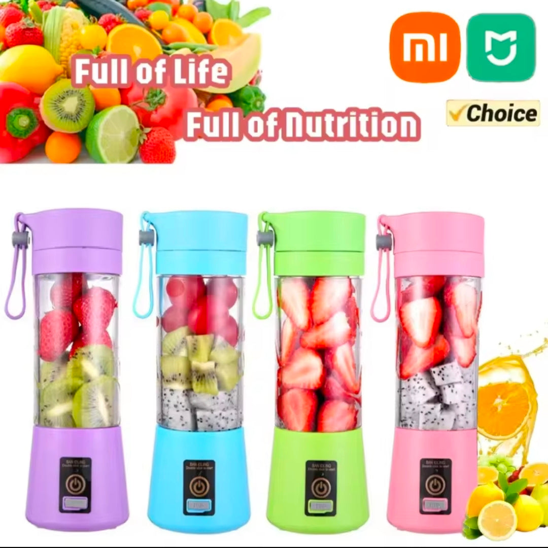 Xiaomi Portable Mini Blender for Shake and Smoothie Rechargeable 380ml Traveling Fruit Juice Cup Hand Fruit Blender  Juicing Cups