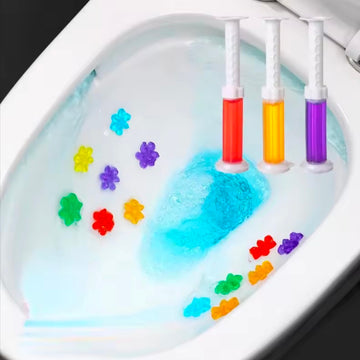 Flowers Gel Toilet Freshener Bowl Cleaner Flower Fragrance Air Perfume Aromatic Closestool Toilet Deodorizer Cleaning