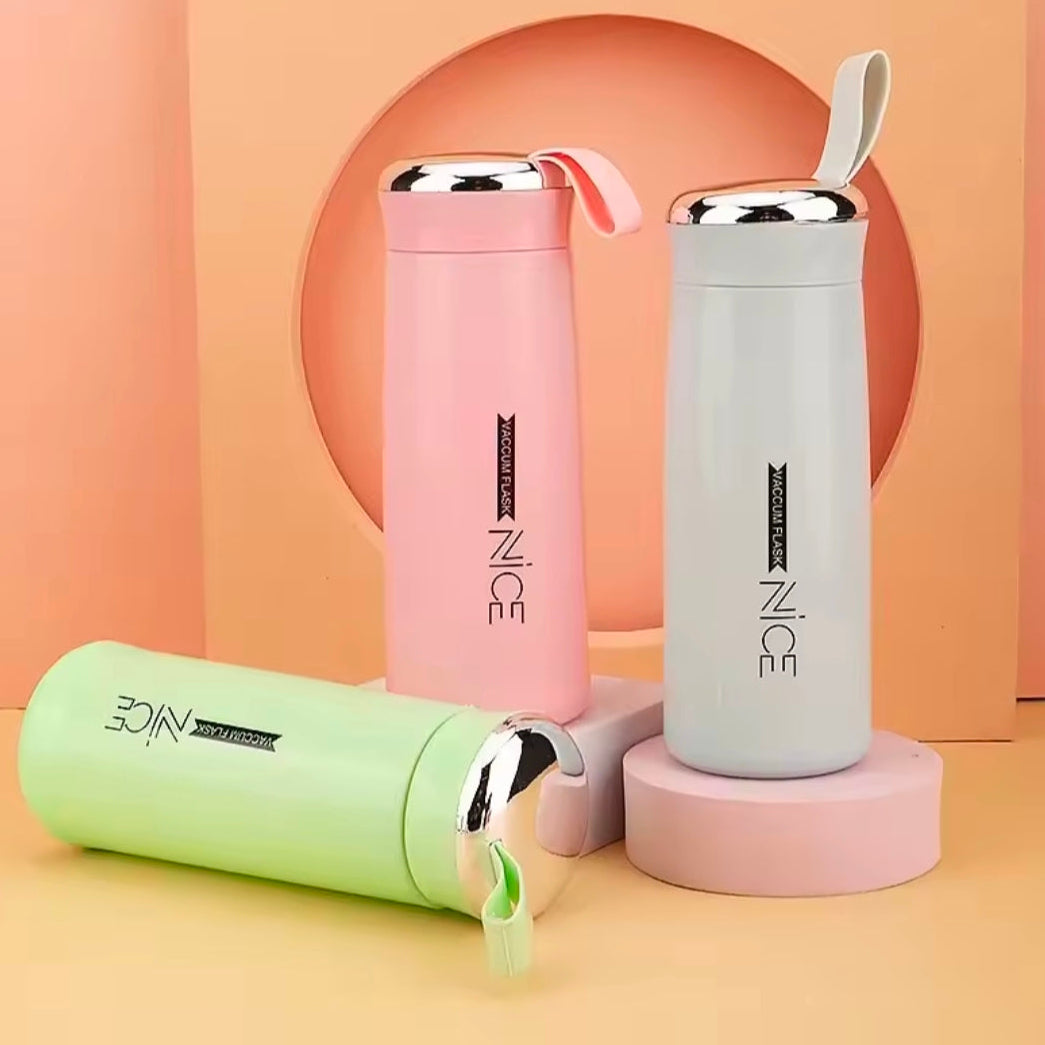 400ML Portable Double Walled Glass Water Bottle Travel Office Home Student Creative Water Cup Coffee Juice Milk Cup Water Bottle