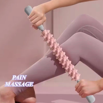 Yoga Massage Stick Yoga Fitness Wolf Teeth Muscles Massage Stick Calves Thighs Quadriceps Arm Forearm Relaxation Artifact Roller