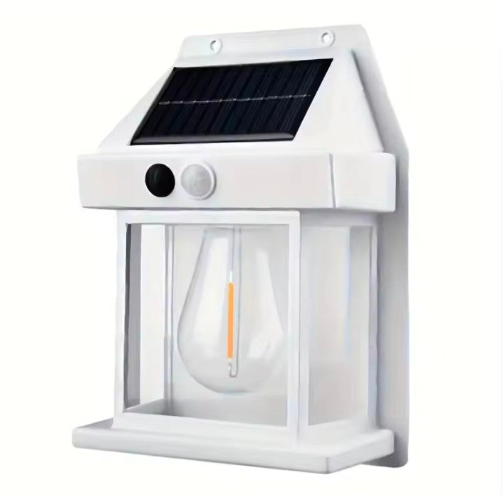 Led Solar Wall Lamp Ip65 Waterproof Intelligent Induction 3 Lighting Modes Tungsten Lamp Household Garden Light Villa Lighting