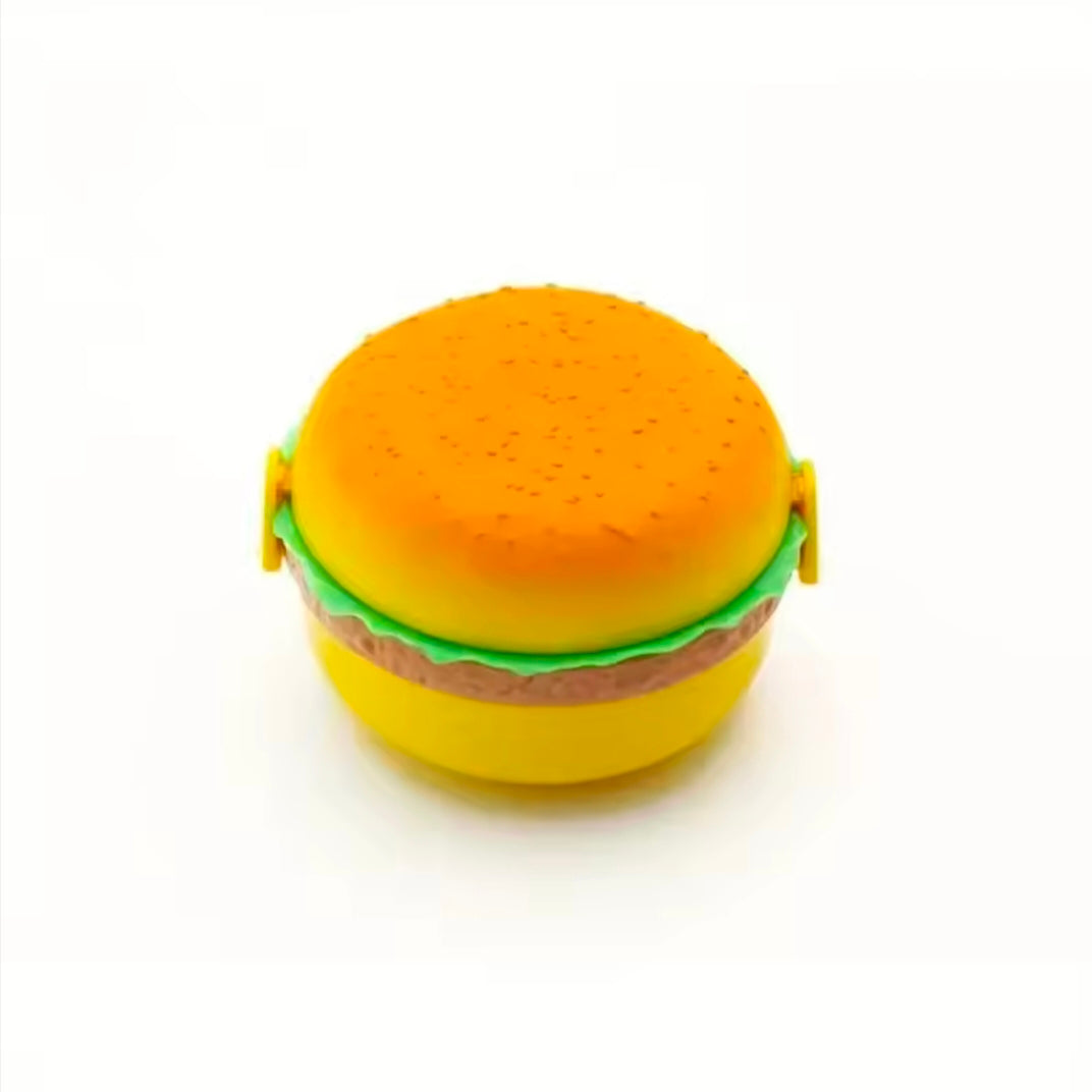 Cute Double-layer Hamburger Lunch Box Food-grade for Students and Children Microwaveable Bento Box