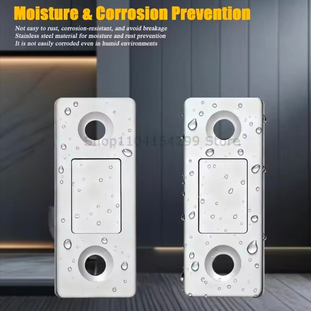 Magnetic Cabinet Catches Ultra Thin Door Strong Magnets Stopper Invisible Adhesive Drawer Magnet Lock For Kitchen Closet Closer