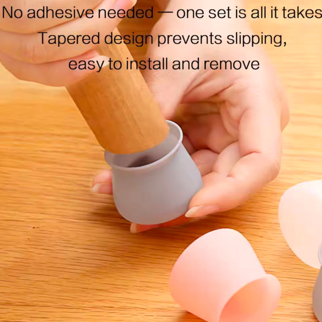 Table Chair Leg Silicone Cap Pad Non-slip Furniture Floor Protector Foot Cover Bottom Pads