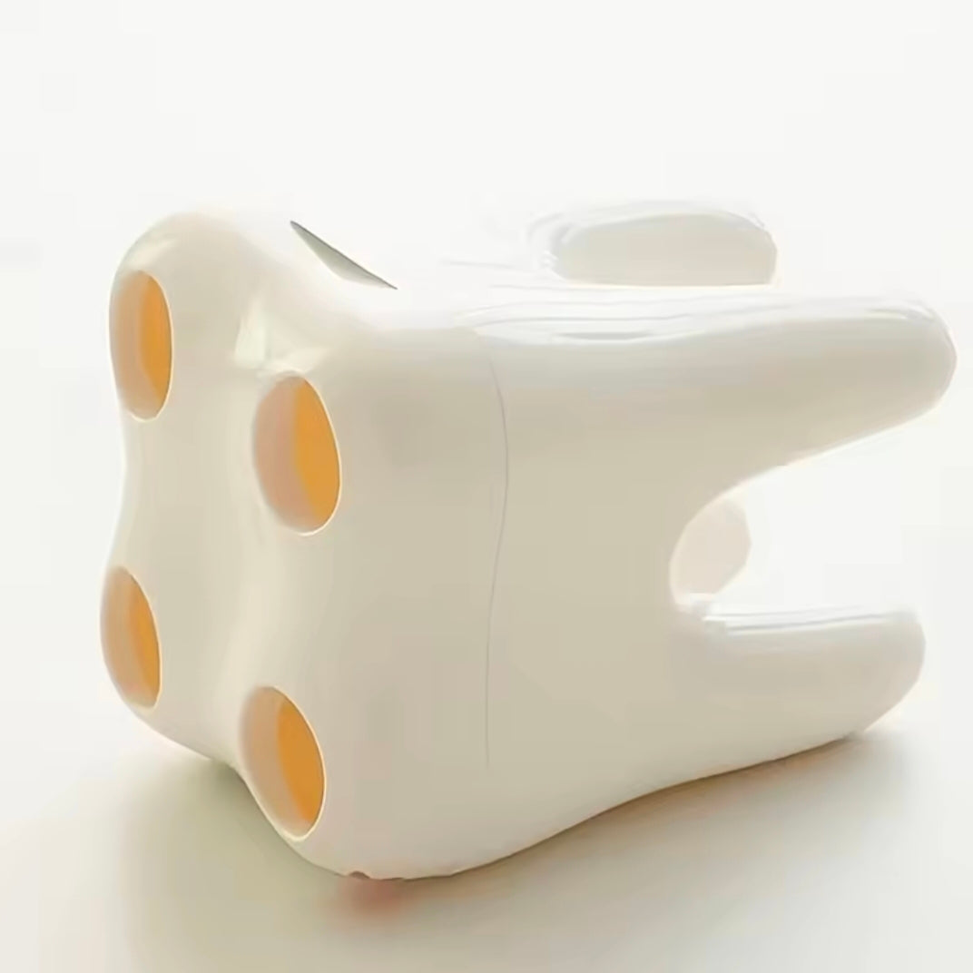 1 Cute Tooth Shaped Multifunctional Plastic Toothbrush Holder Multifunctional Bathroom Manager