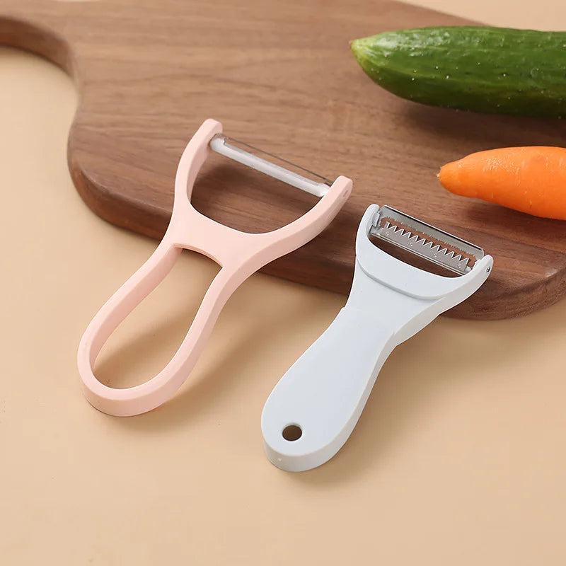 2 In Multifunctional Vegetable Fruit Slicer Julienner Non- Slip Handle Dishwasher Safe Hook Design Kitchen Tool