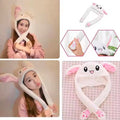 Cute Caps Plush Embroidery Women Hat Gift For Kids Children Girls Boy Wrap Warm Dancing Rabbit Ear Hat