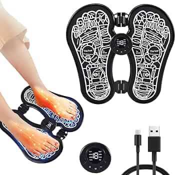 Electric EMS Foot Massager Health Care Massageador Mat Pad Electrodos Estimulador Physiotherapy Acupuntura Portatil Stimulator