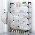 Simple Multilayer Shoes Rack Assemble Space-Saving Shoe Cabinet with Dustproof Diaphragm Home Organizer Storage Stand