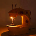 Household Sewing Machine Portable Electric Sewing Machines with Light and Speed Control for Beginner DIY Home Sewing Accessories