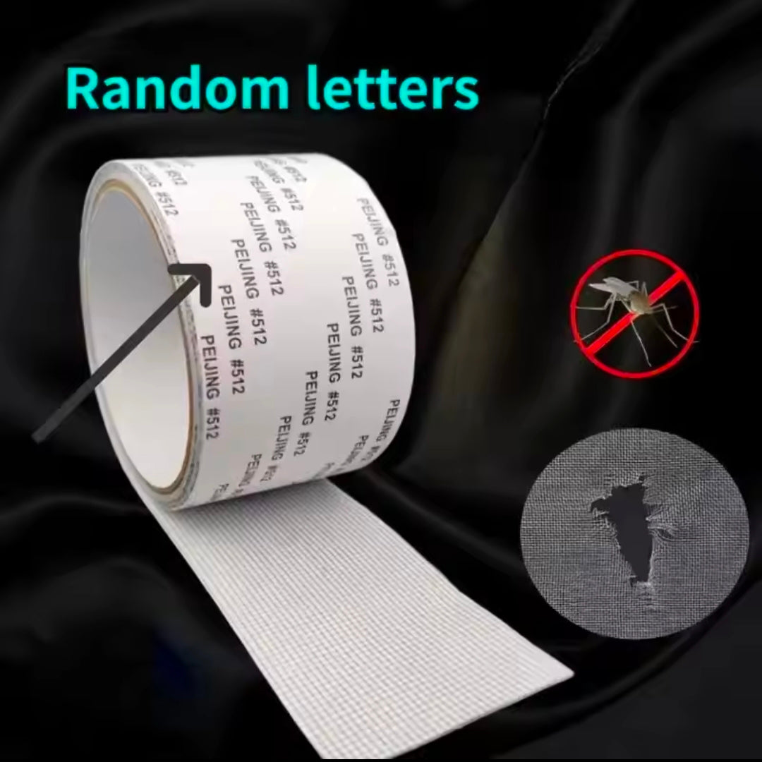 Waterproof Window Screen Repair Tape Self-Adhesive Home Decor Net Patch Anti-Insect Mosquito Mesh Broken Holes Repair Stickers