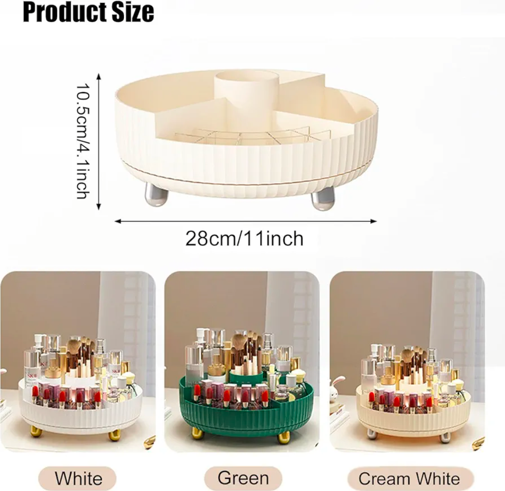 360° Rotating Strong Tray – Durable Kitchen & Home Organizer