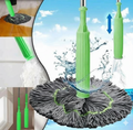 Dehydrated Mop 2- in- 1 Self- twist 360 Degree Rotation Ultrafine Microfiber Heads Water   Mop Stain - Removing Upright Storage Mop