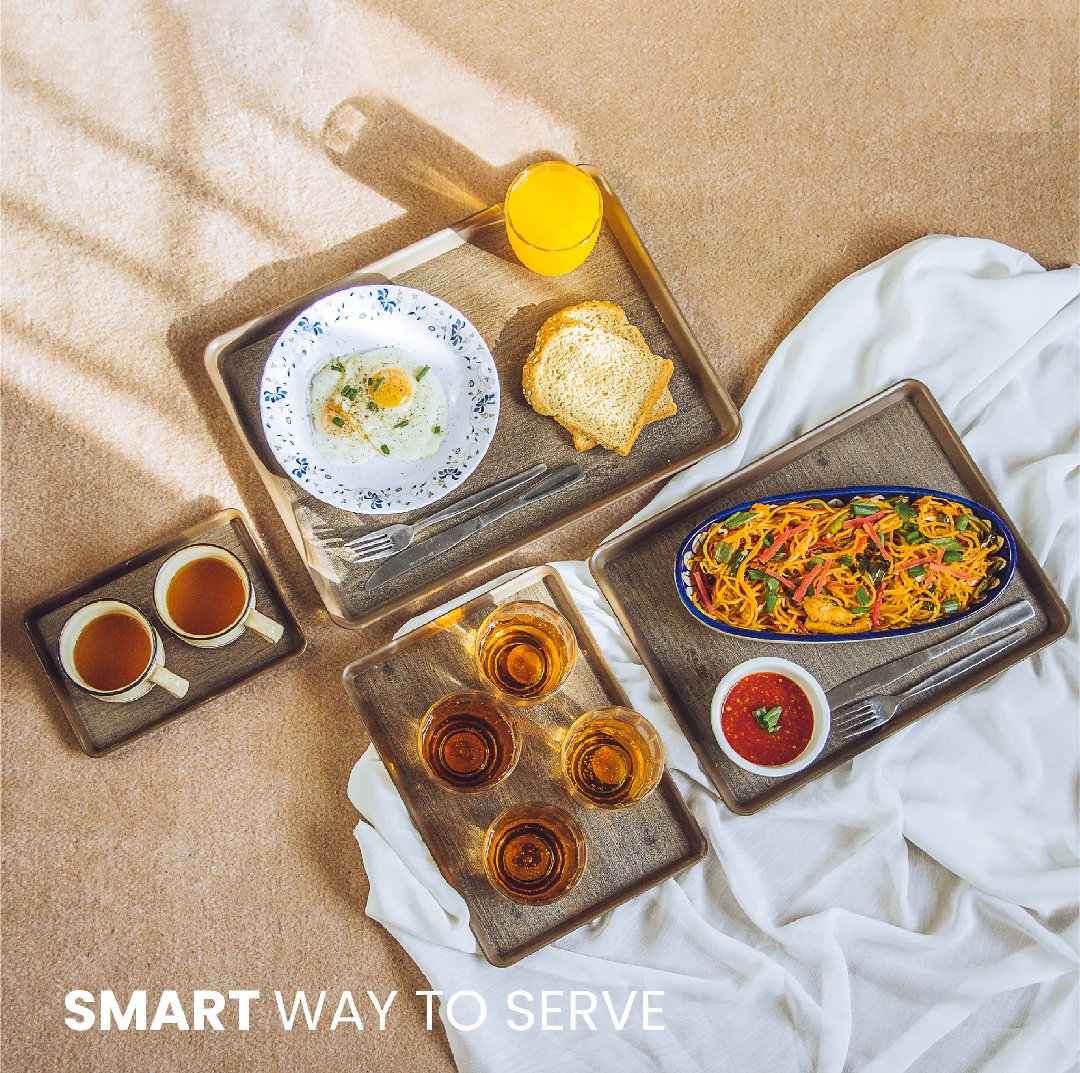 Smart Serving Tray Bundle Pack of 4