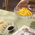 Shell Dish Transparent Dumpling Plate with Vinegar Discs Sushi Breakfast Dried Fruit Snack Shell Spitting Dish Fruit Plate