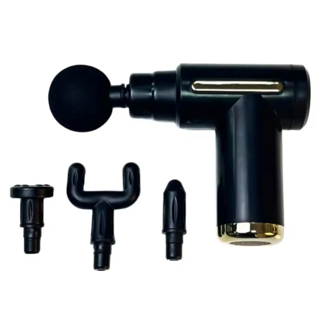 Mini Fascia Massage Gun Powerful Mini Deep Tissue Massage Gun for Muscle Recovery & Pain Relief with 4 Attachments