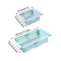 Refrigerator Storage Basket Adjustable Stretchable Refrigerator Partition Storage Rack Multi Functional Flexible Storage Basket