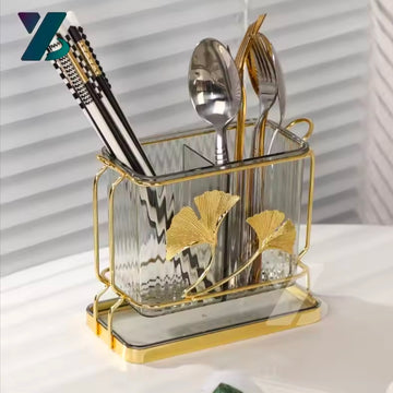 Home Restaurant Creative Rectangular Chopsticks With Drain Plate and Fan Bladet