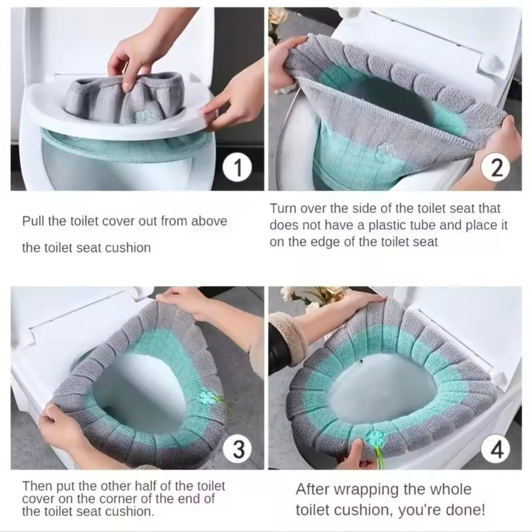 Winter Warmth Toilet Seat Covers - Soft Thick Warm Cushion with Removable & Easy-Clean Design, Portable for Home, Dorms

by The Advancing