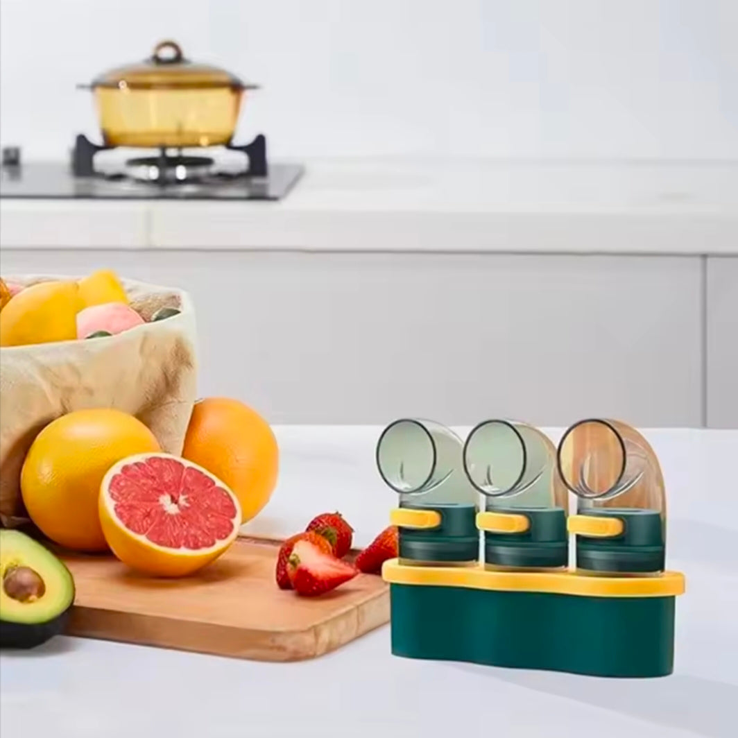 Precision Salt Dispenser Kitchen Seasoning Jar With Adjustable Pour Spout Quantitative Control Salt Shaker