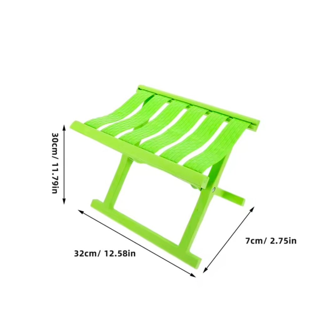 Portable Lightweight Folding Outdoor Stool for Camping Beach Picnic Fishing Hiking Gardening Supplies Portable Gardening Stool