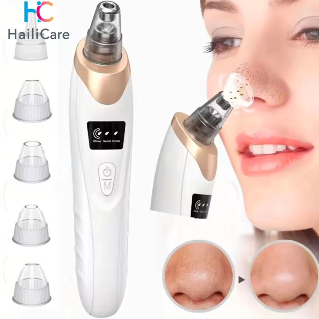 Blackhead Remover Nose T Zone Pore Vacuum Acne Pimple Removal Vacuum Suction Tool Facial Diamond Dermabrasion Machine Face Clean