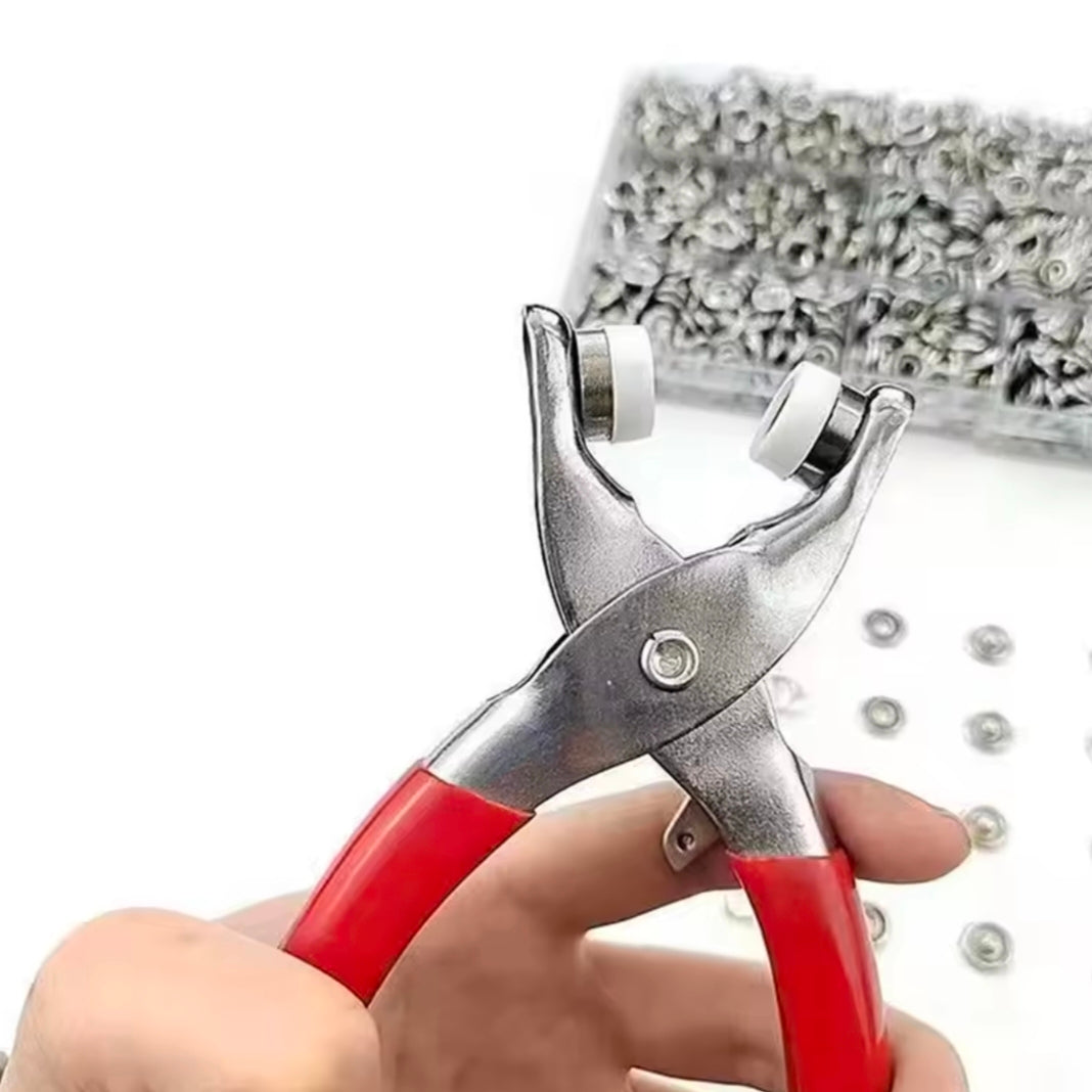 Sets Snap Fasteners Kit Tool, Metal Snap Buttons Rings with Fastener Pliers Press Tool Kit for Clothing Sewing