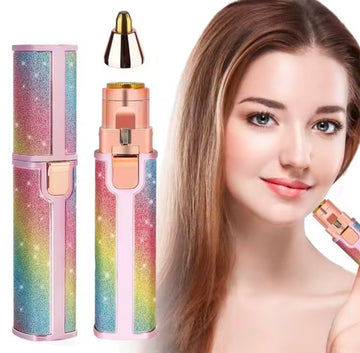 Electric Use Rechargeable Eyebrow Trimmer Razor 2 in 1 Hair Removal Facial Lipstick  pen Shaver for Women Epilator