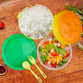 Cute Double-layer Hamburger Lunch Box Food-grade for Students and Children Microwaveable Bento Box