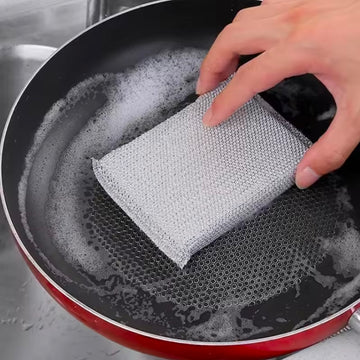 Set for 4 New-Scratch Pot Scrub Sponges - Dishwashing & Household Cleaning