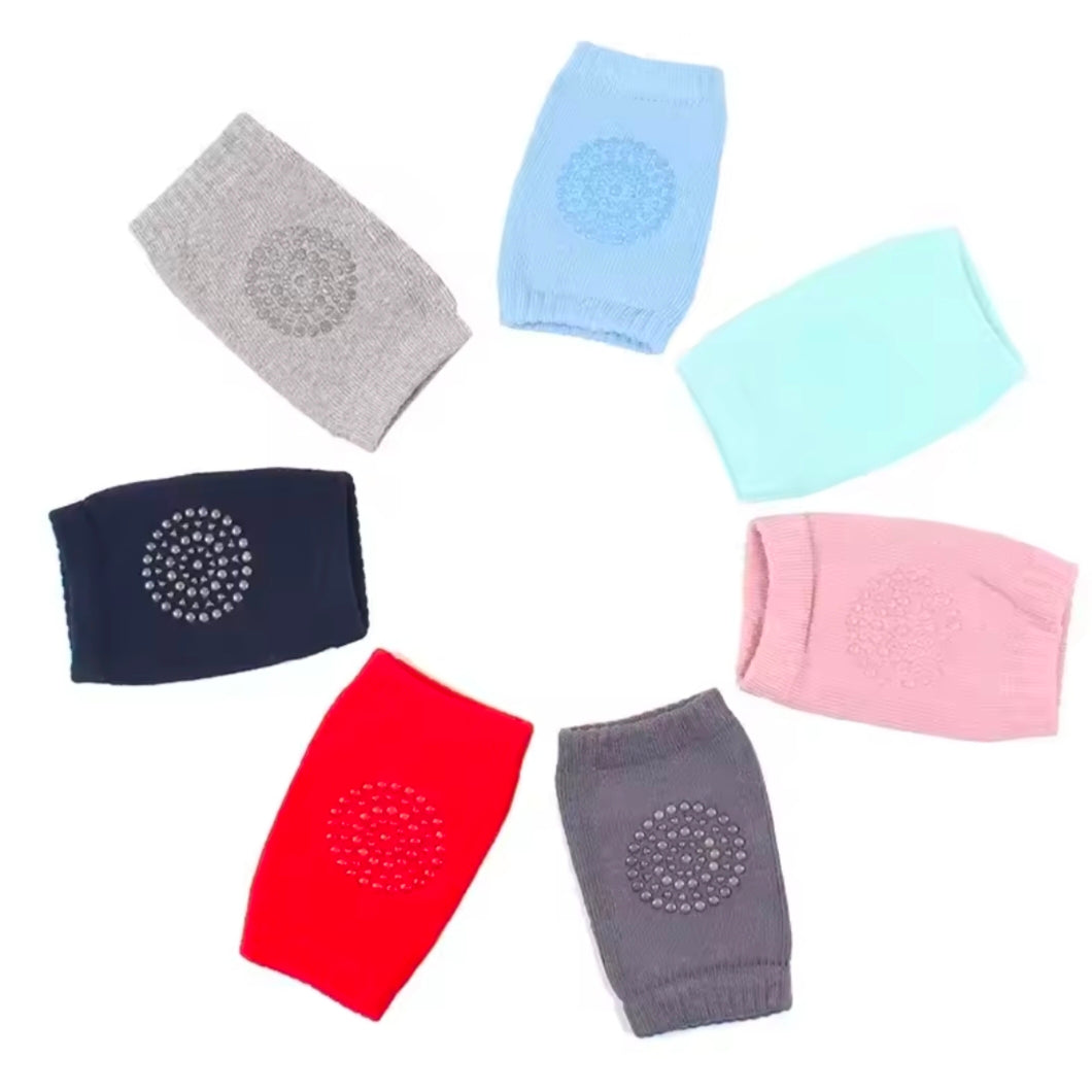 Infant Knee Pads Plain Color Glue Point Anti-Slip Children Knee Breathable Movement Summer Baby Crawling Elbow Pads