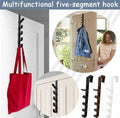 Bedroom Door Hanger Clothes Hanging Rack Over The Door Plastic Home Storage Organization Hooks, Purse Holder For Bags Rails