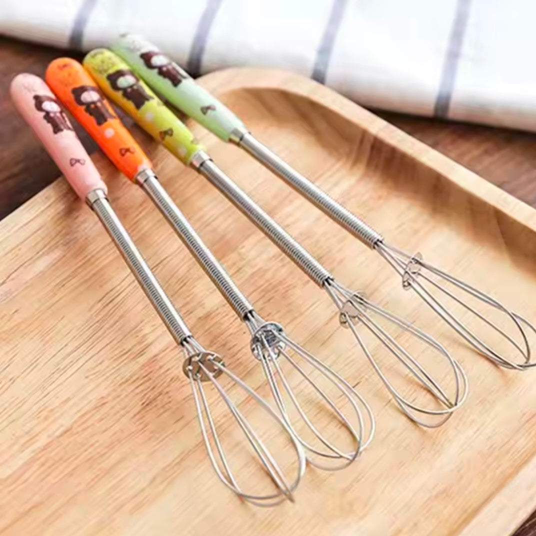 Egg Beater Mini Stainless Steel Balloon Wire Whisk Manual Hand Mixer Milk Cream Butter Whisk Mixer Kitchen Egg Tools