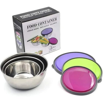 3 Pcs Food Container Set – Airtight, Leak Proof & Durable