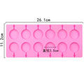 5cm Large Round Silicone Lollipop Molds Chocolate candy pop Fondant Mould sugar lolly cake biscuit bakeware 8 hole with sticks